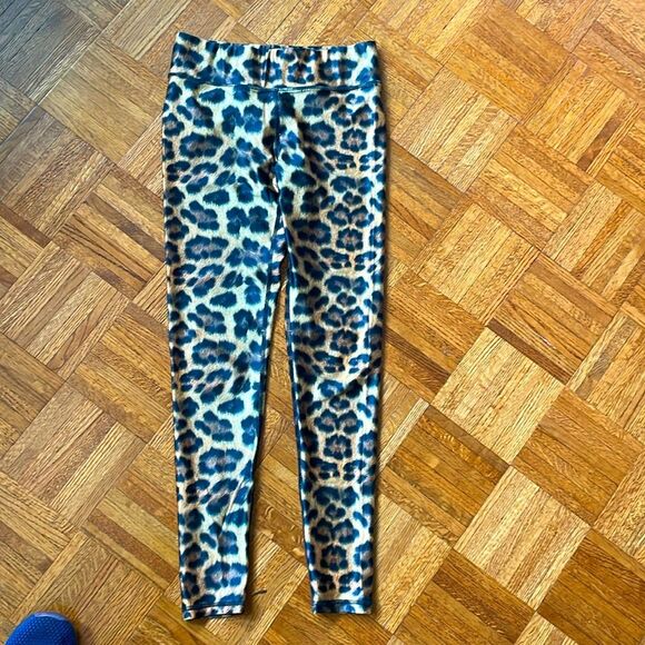 Terez Leopard Print Leggings,  2.5” Waistband, Sm. Animal Print - Picture 1 of 2